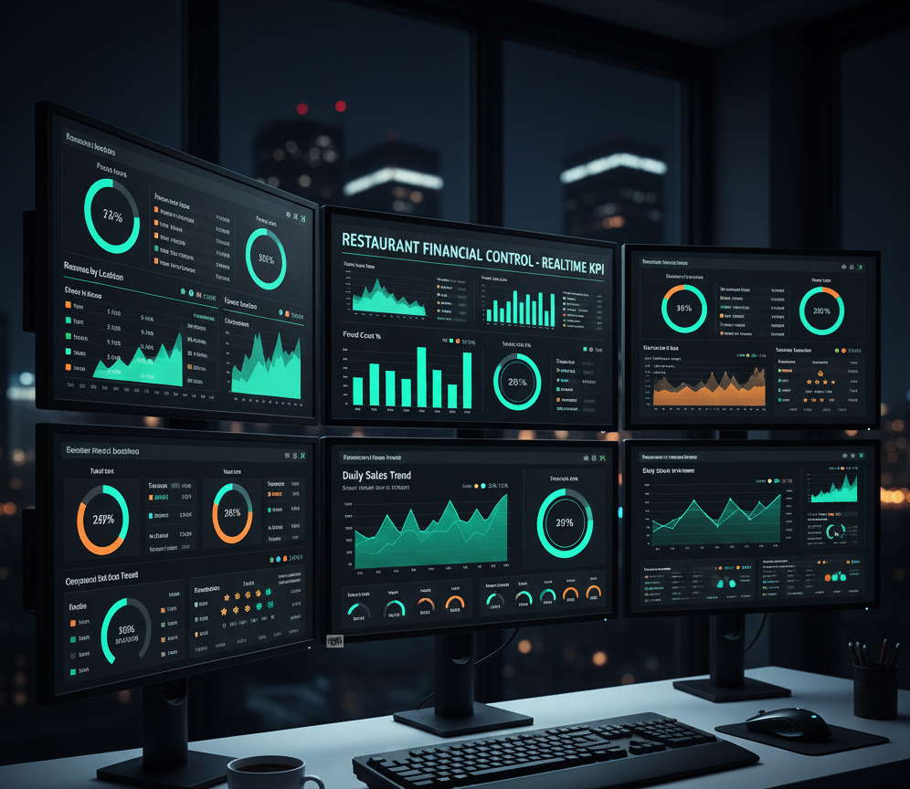 Panel de métricas vinculadas a consultoría en finanzas corporativas para holdings familiares